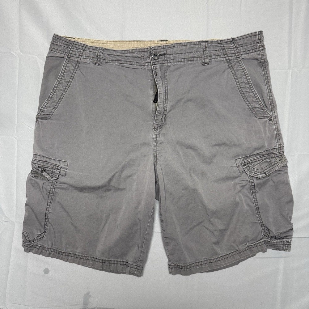 Vintage Unionbay Shorts Men 42 Gray Cargo Streetwear Y2K Outdoors Workwear Solid